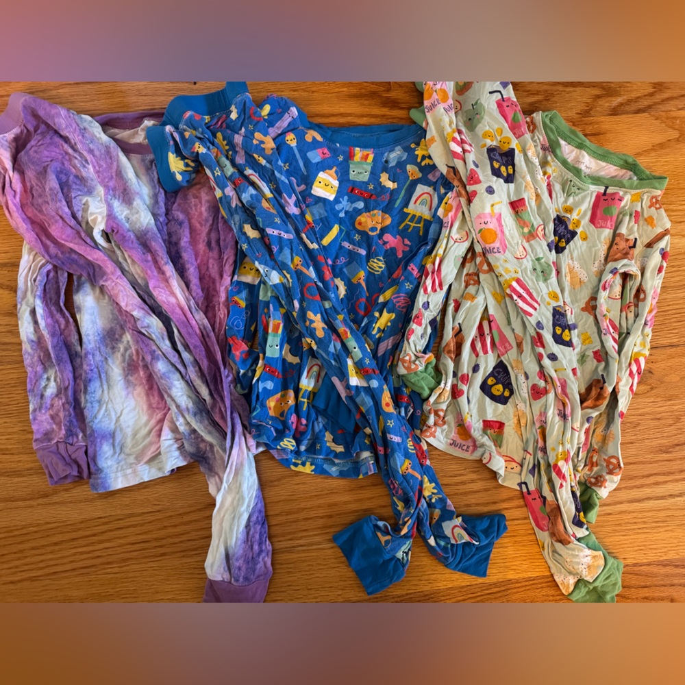 Little Sleepies size 5/6 bamboo pajama bundle